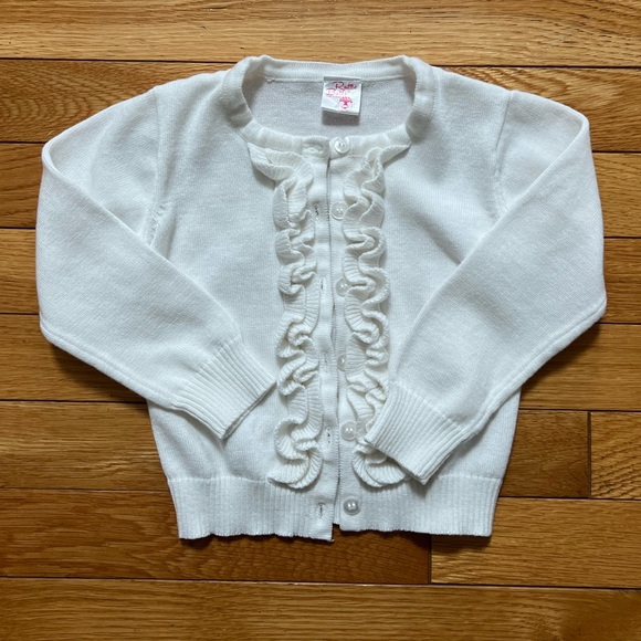 Ruffle Butts Other - 💕3T Ruffle Butts pretty white sweater!